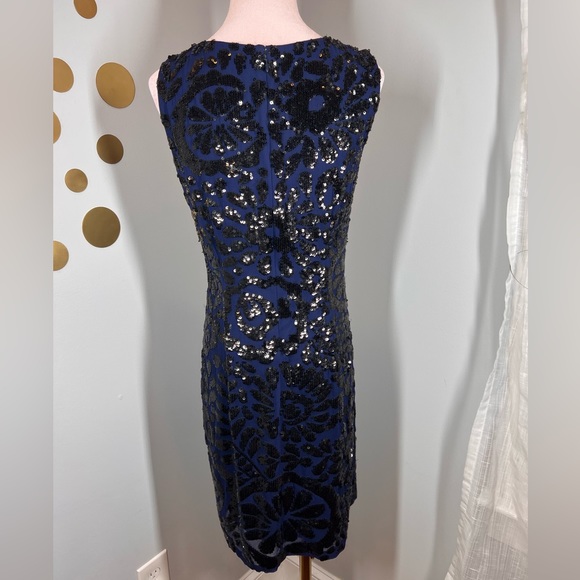 EUC Aidan Mattox Floral Sequin Dress - Picture 7 of 12
